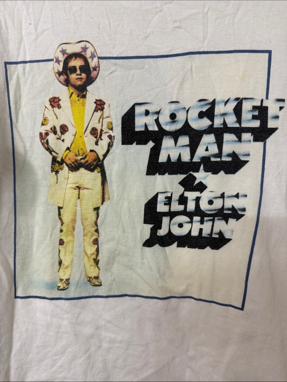 Vintage-Inspired Elton John Rocket Man Graphic Short-Sleeve Tee - Picture 4 of 5